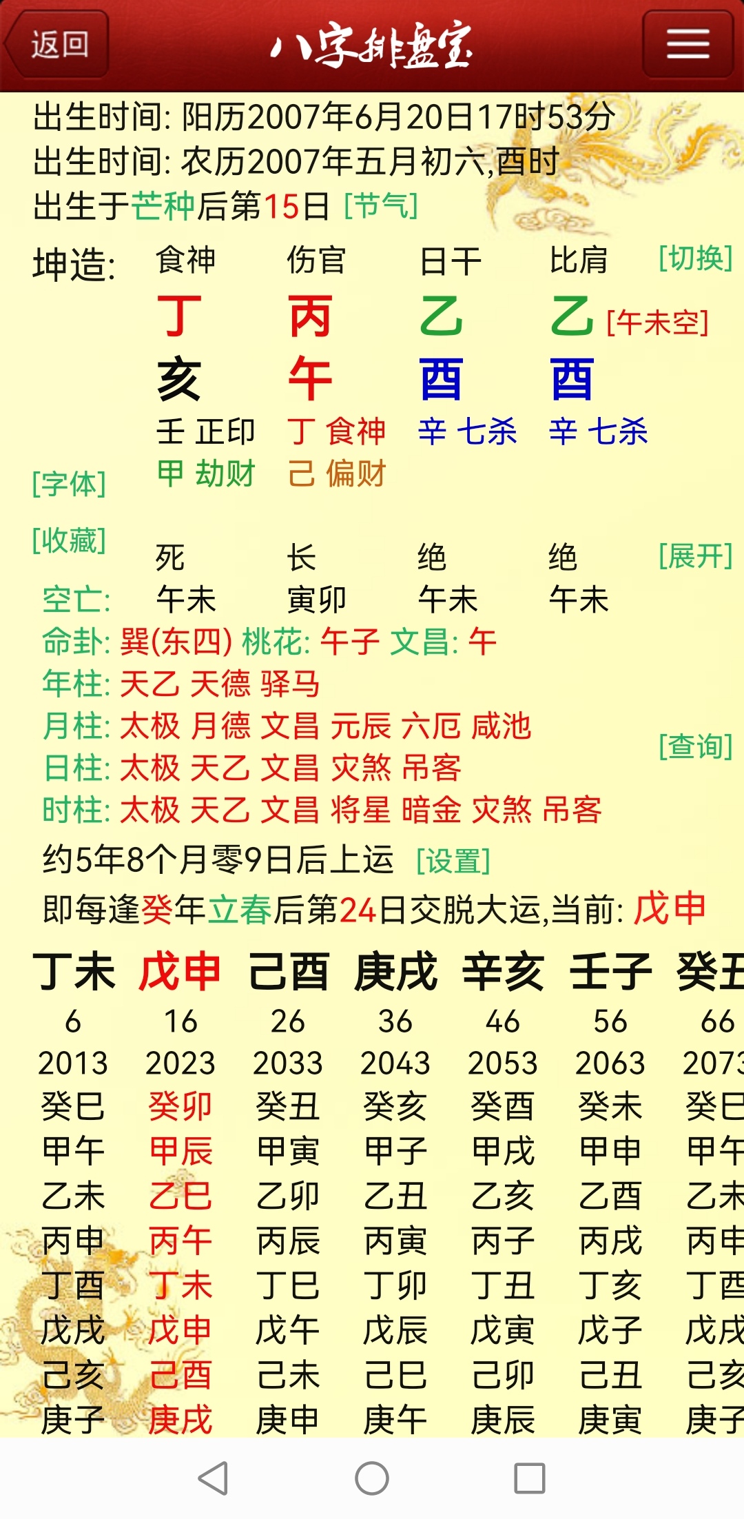 八字印星查询表(八字印星查询表免费)