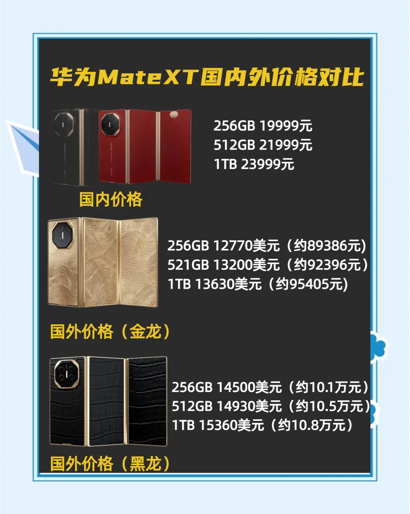 华为matex3上市时间价格的简单介绍