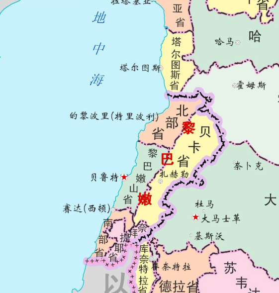 黎巴嫩在哪里(黎巴嫩位于哪里)