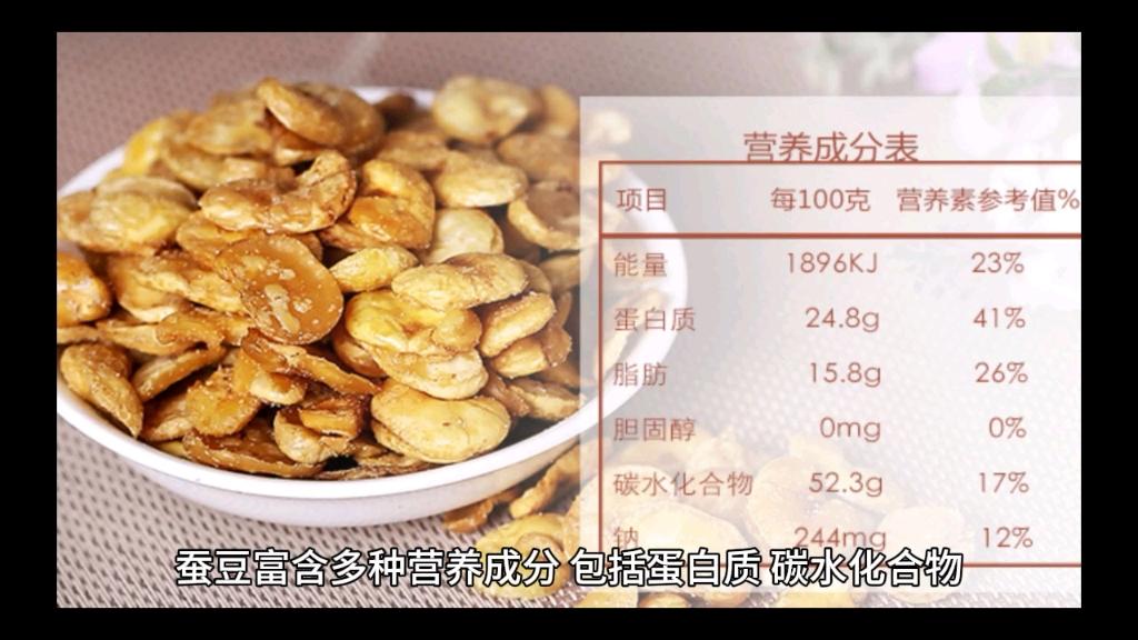 蚕豆的营养成分含量表(蚕豆的营养成分含量表格)