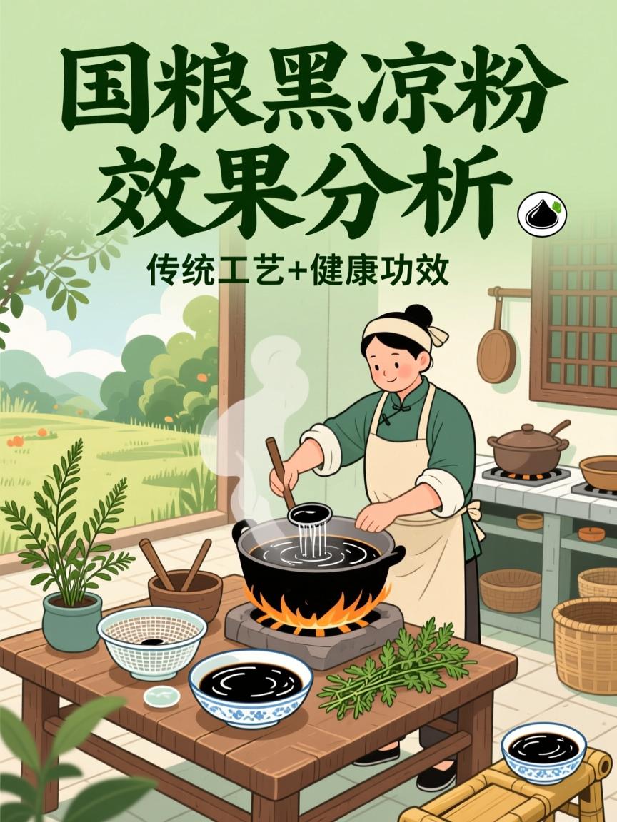 黑凉粉的功效与作用(黑凉粉的功效与作用禁忌吃了会长胖吗)