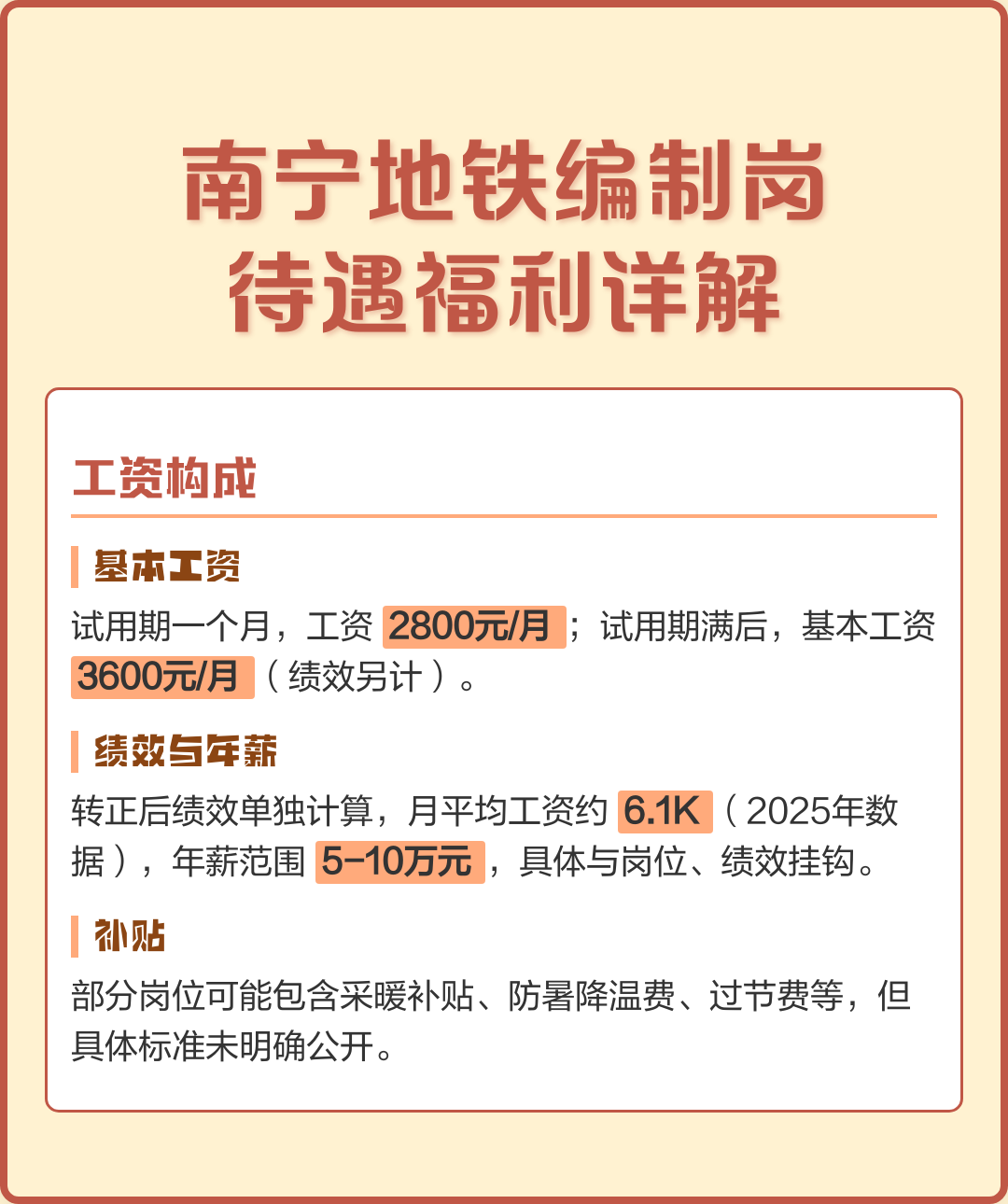地铁正式员工什么编制(地铁正式员工什么编制和工资标准)
