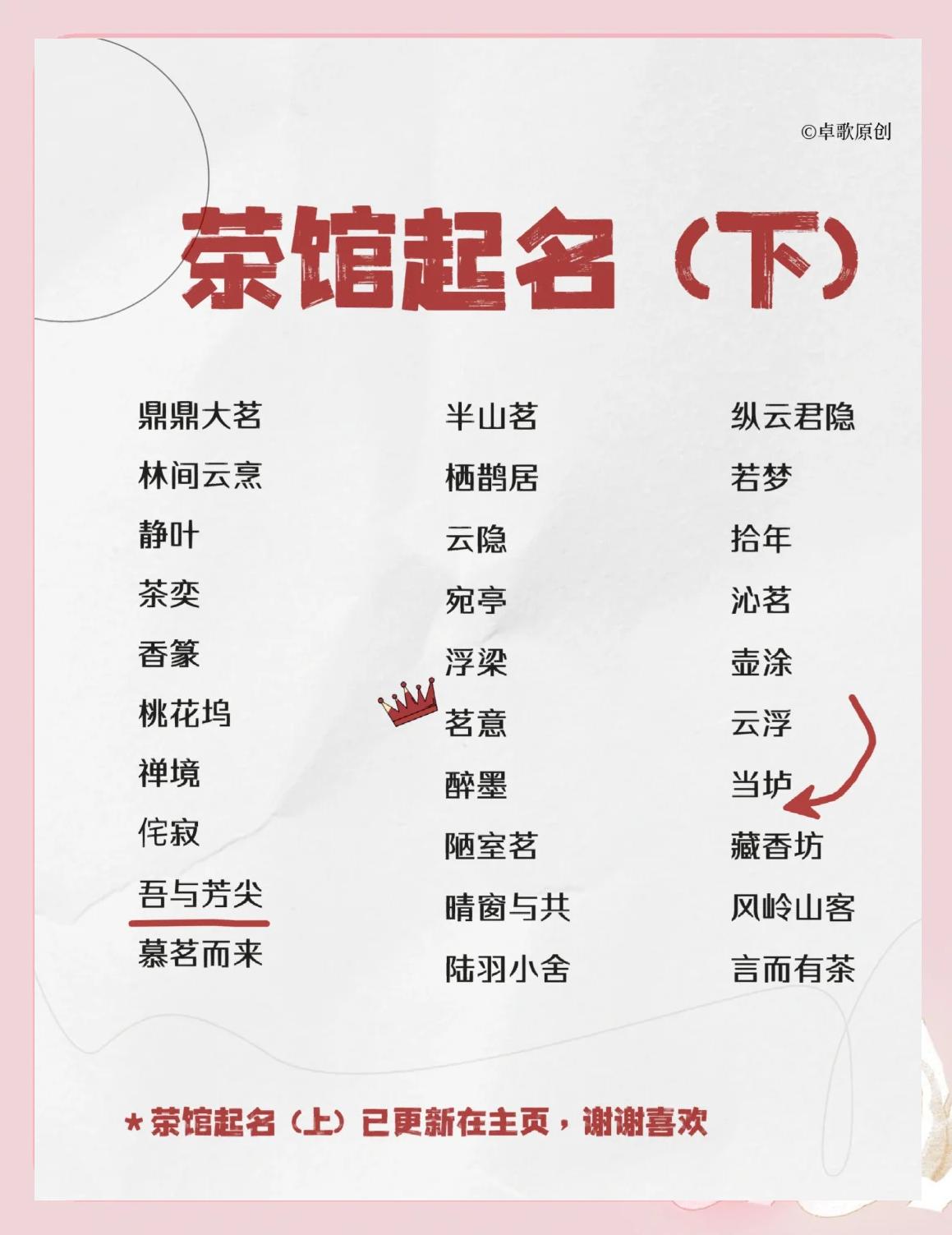 茶叶店名字大全(茶叶店起名之茶叶店名字大全)