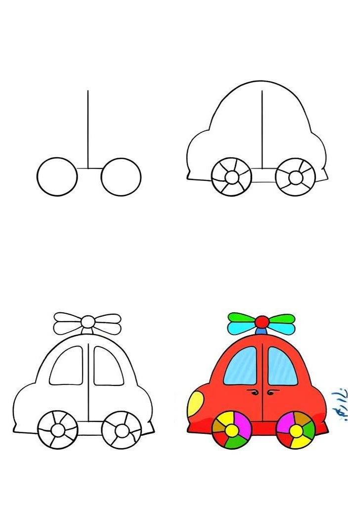 一步一步教画立体汽车(立体汽车怎么画好看又简单)